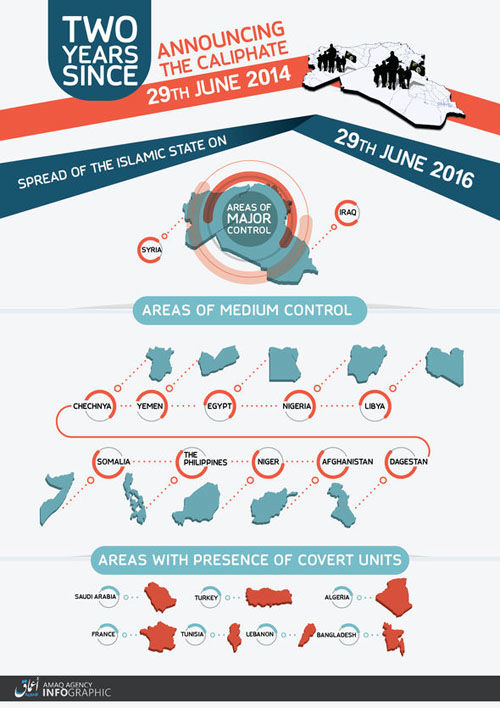 نفوذیهای داعش در کدام کشورها فعالیت میکنند؟ +نقشه