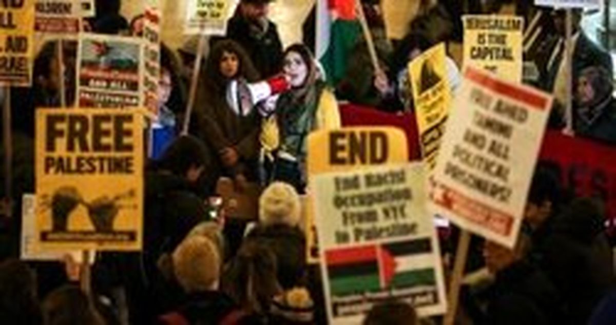 تظاهرات در نیویورک برای آزادی فوری عهد التمیمی