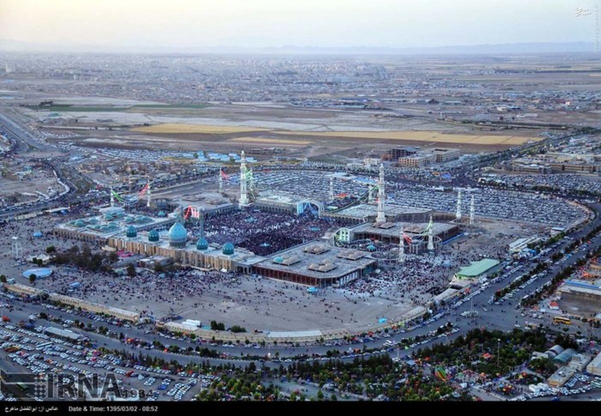 تصاویر هوایی از مسجد مقدس جمکران