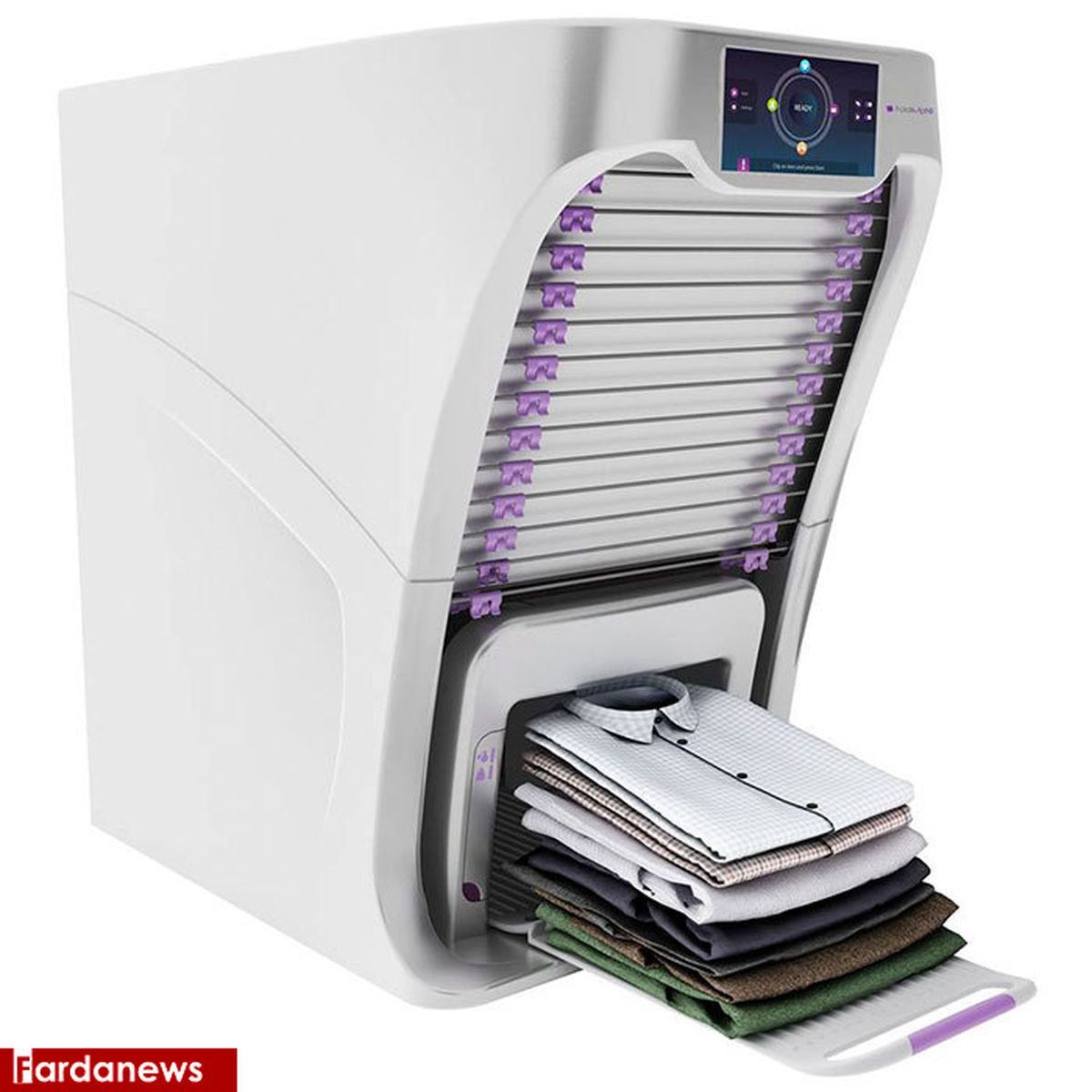 تصاویر: دستگاه تا کردن لباس هم به بازار آمد!