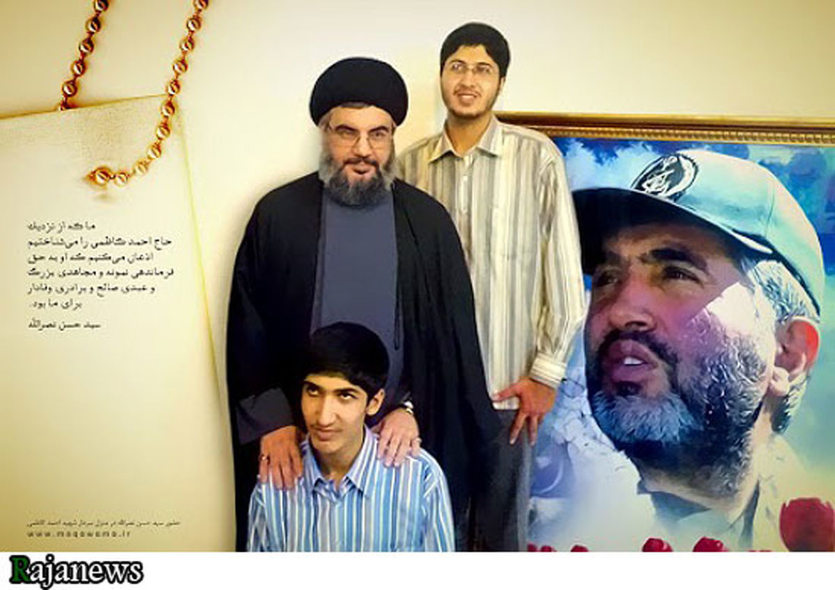 عكس/سيدحسن‌نصرالله‌درمنزل‌شهيدكاظمي