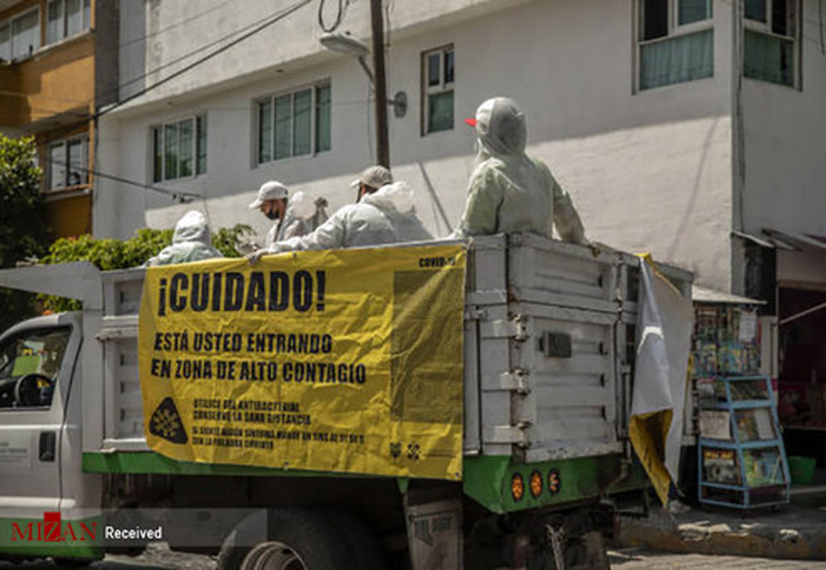 تصاویر: انجام تست کرونا از مردم در شهر مکزیکو