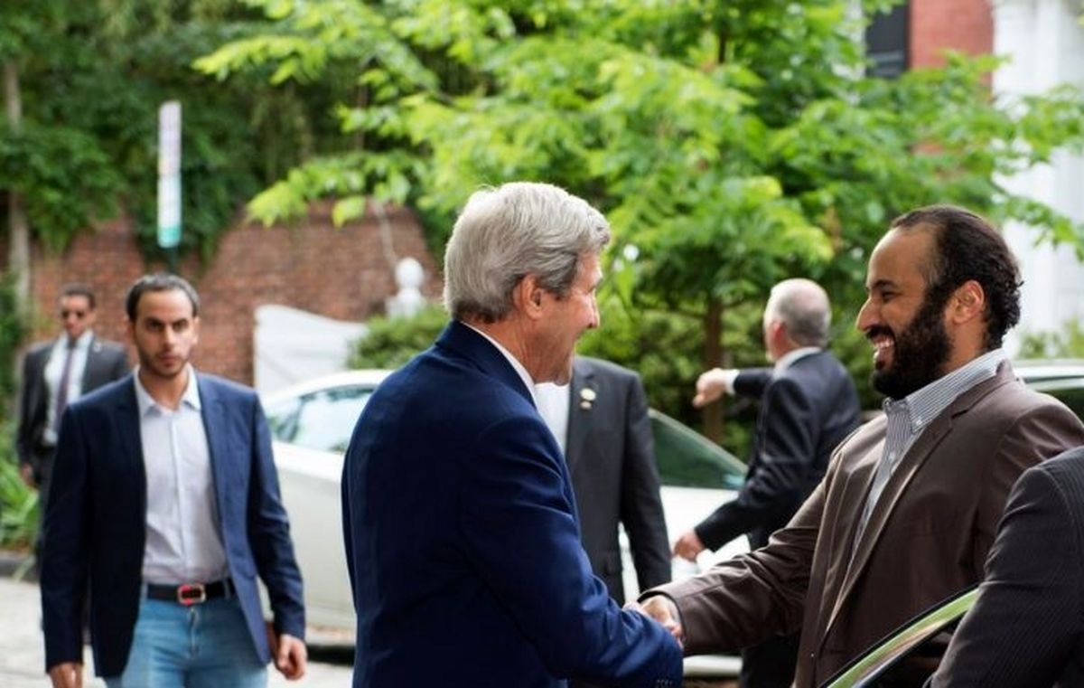 چرا بن سلمان در آمریکا کت و شلوار پوشید؟ +عکس