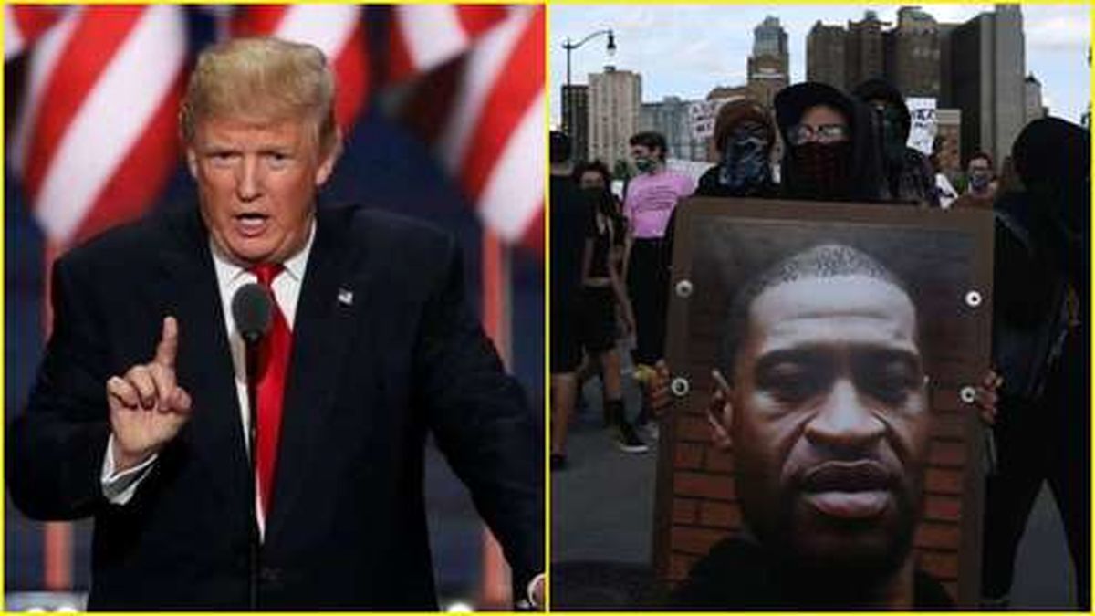 عقب‌نشینی ترامپ از حرف‌هایش درباره جورج فلوید +فیلم