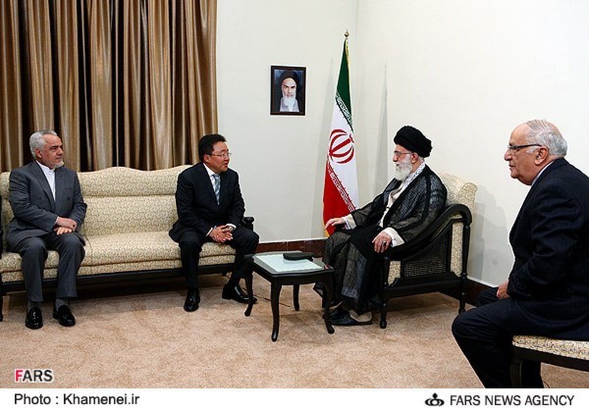 تصاویر/دیداررئیس‌جمهورمغولستان‌با رهبری