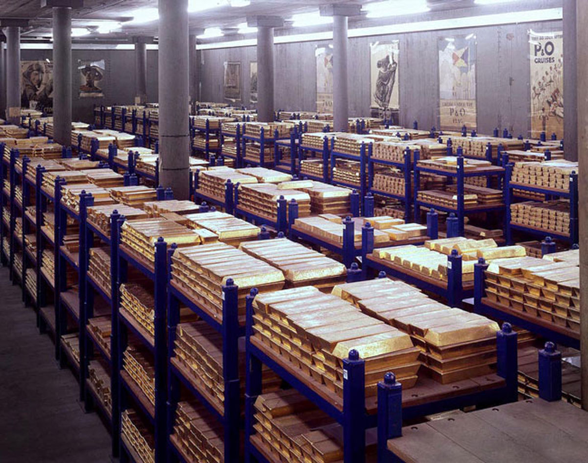 عکس/ انبار شمش طلا !