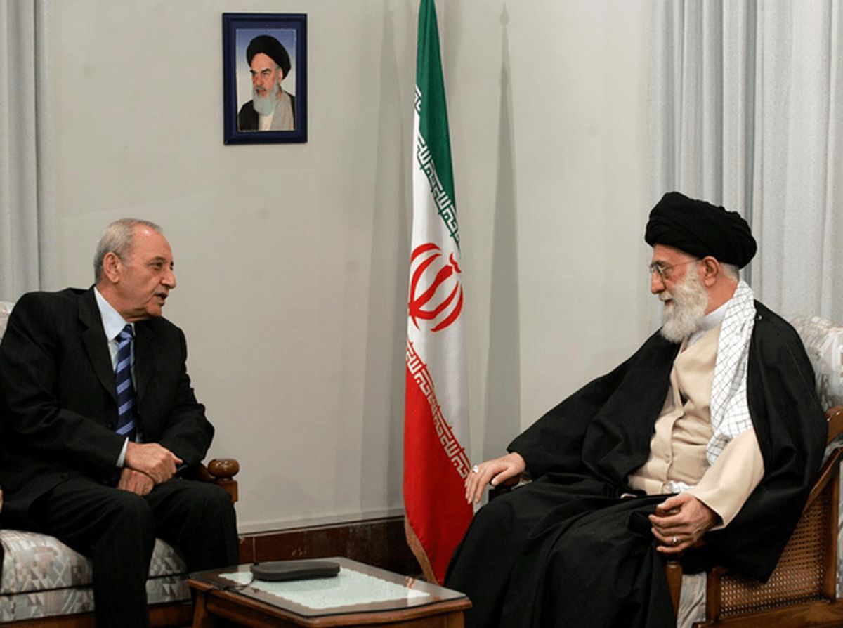 پیام حماسی و سوزناک رئیس پارلمان لبنان در رثای رهبر شهید