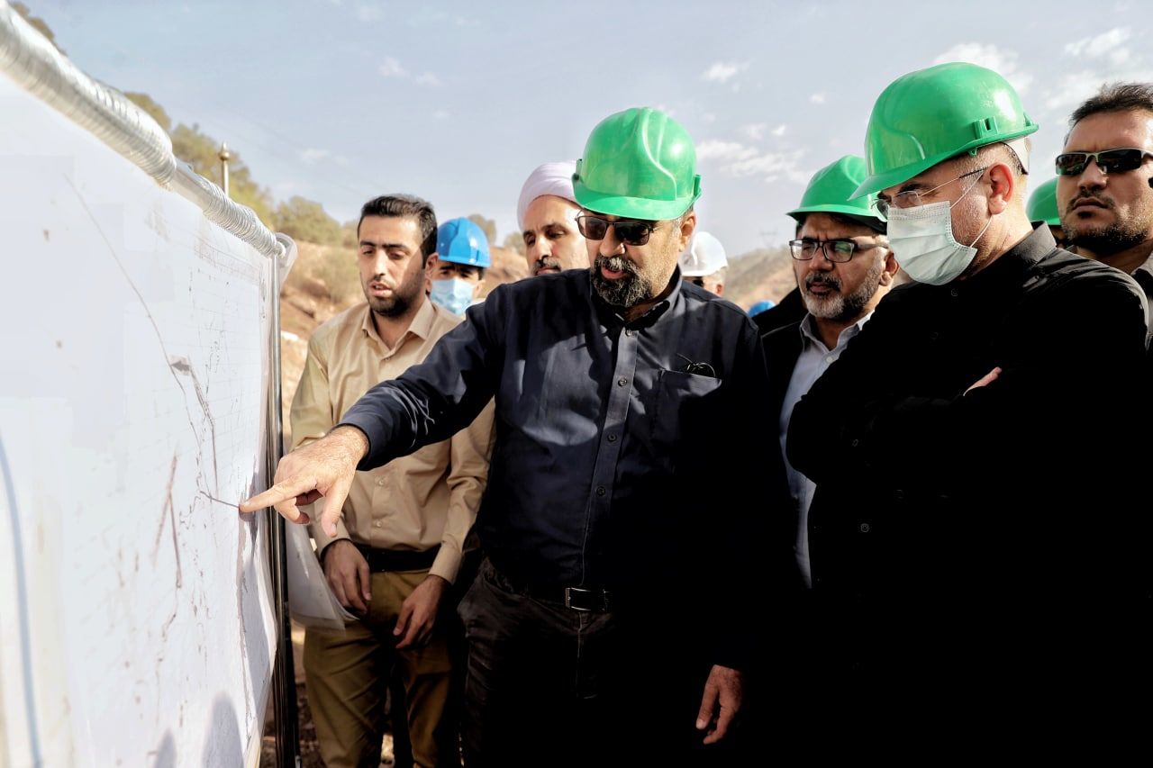 تصاویر: نظارت قالیباف از میزان پیشرفت سد تنگ معشورۀ کوهدشت