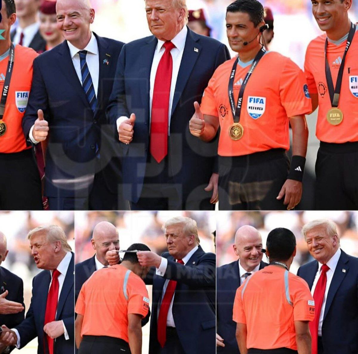 ناداوریِ فغانی علیه ایرانیها / تصاویر اهدای مدال به فغانی توسط ترامپ