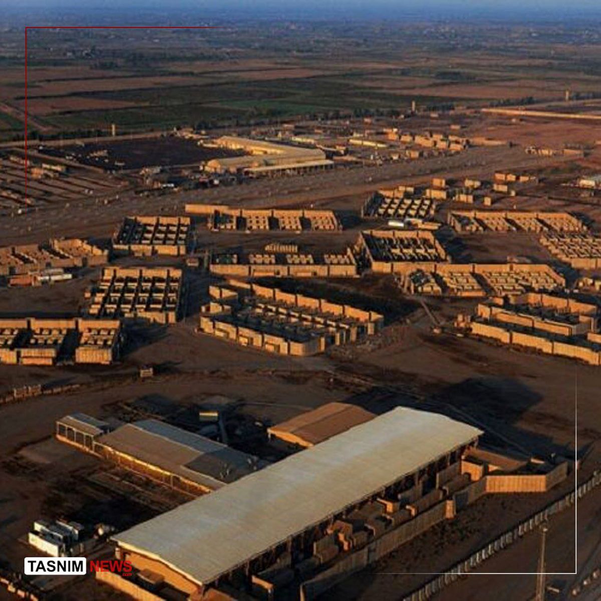 نیروهای آمریکا در حال خروج از عین‌الاسد