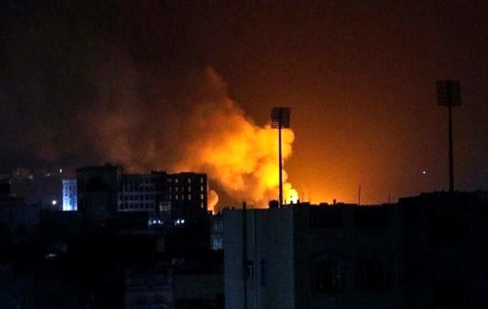 حملات سنگین آمریکا به صنعای یمن