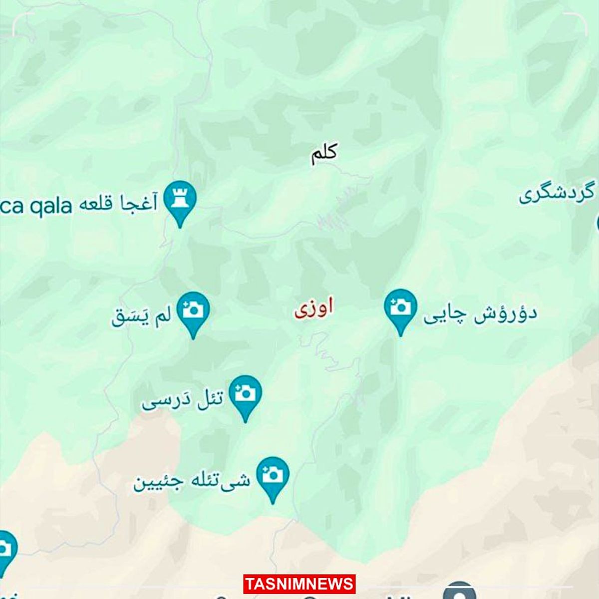 محل دقیق سانحه بالگرد حامل رئیس‌جمهور مشخص شد +عکس