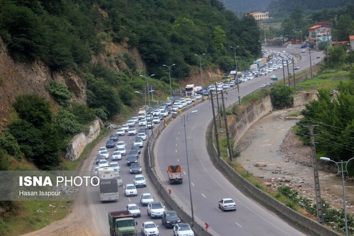 ترافیک سنگین در محورهای شمالی 