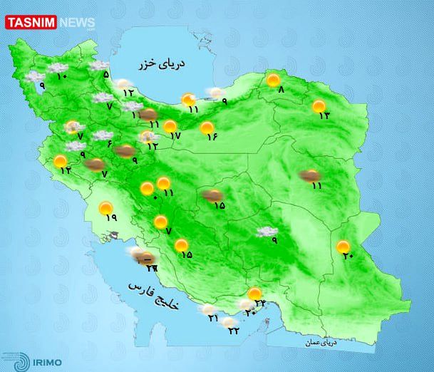 ورود سامانه بارشی جدید به کشور از فردا