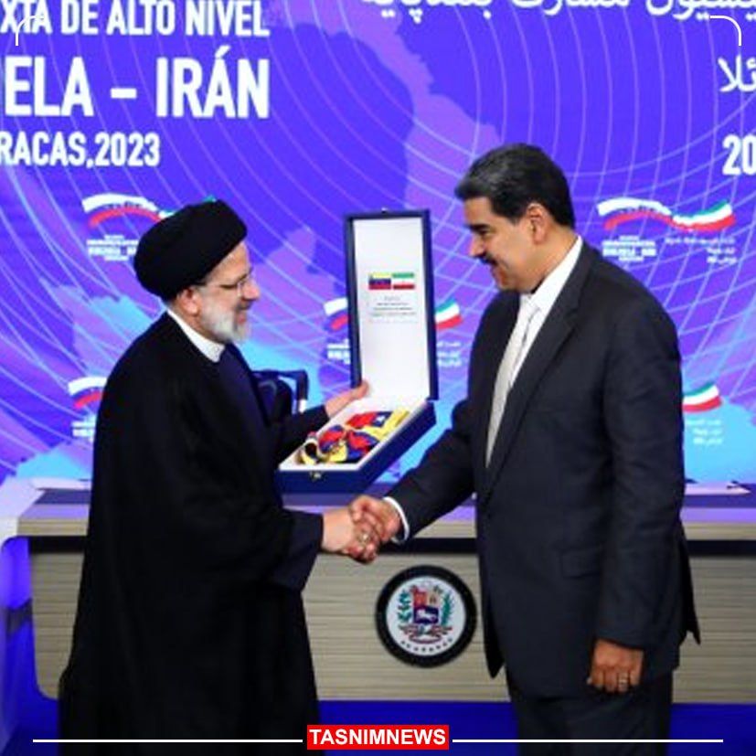 اعطای نشان افتخار ملی ونزوئلا به رئیسی