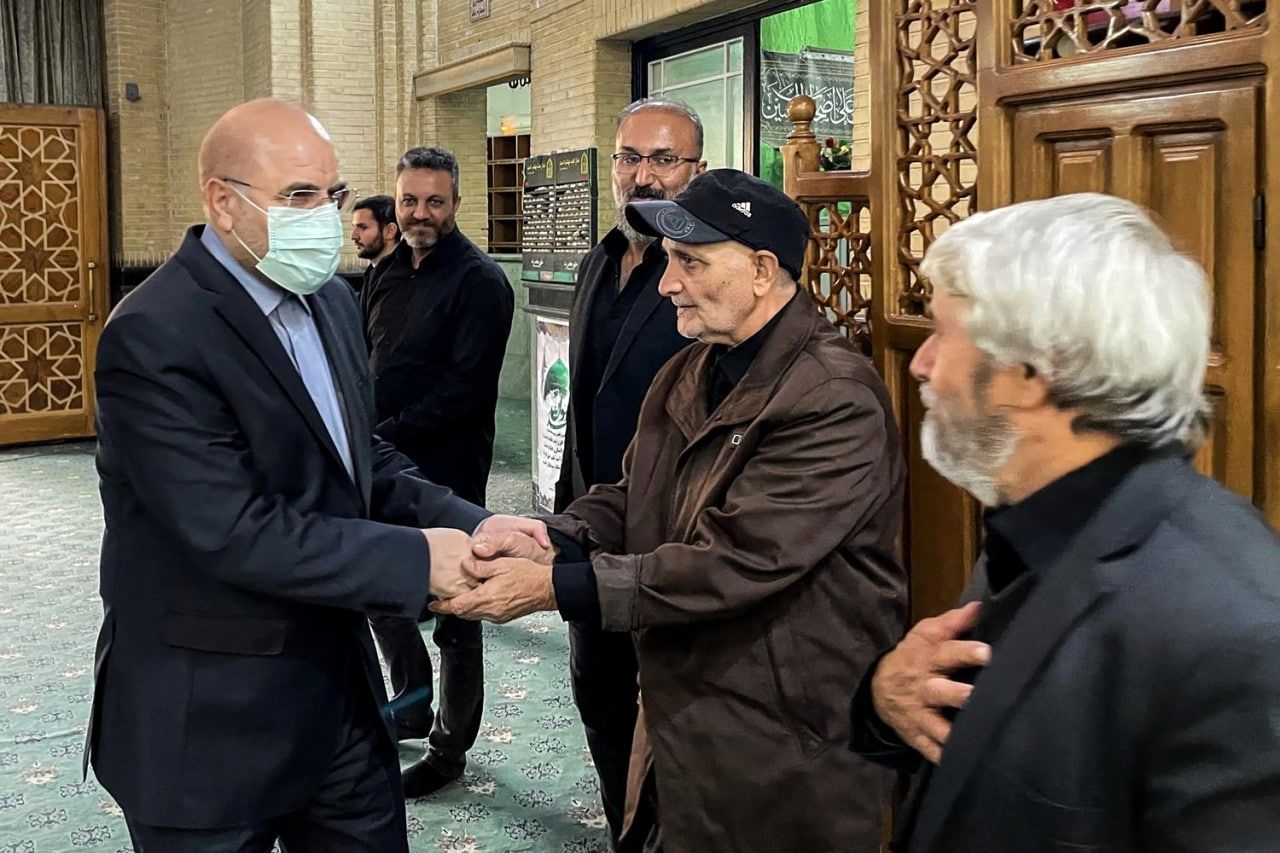 قالیباف در مراسم چهلم شهادت شهید مدافع امنیت پوریا احمدی