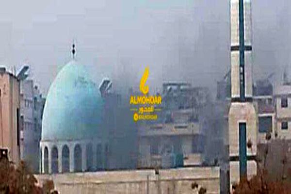 تصاویر اولیه از انفجار داخل مسجد امام علی (ع) در حمص