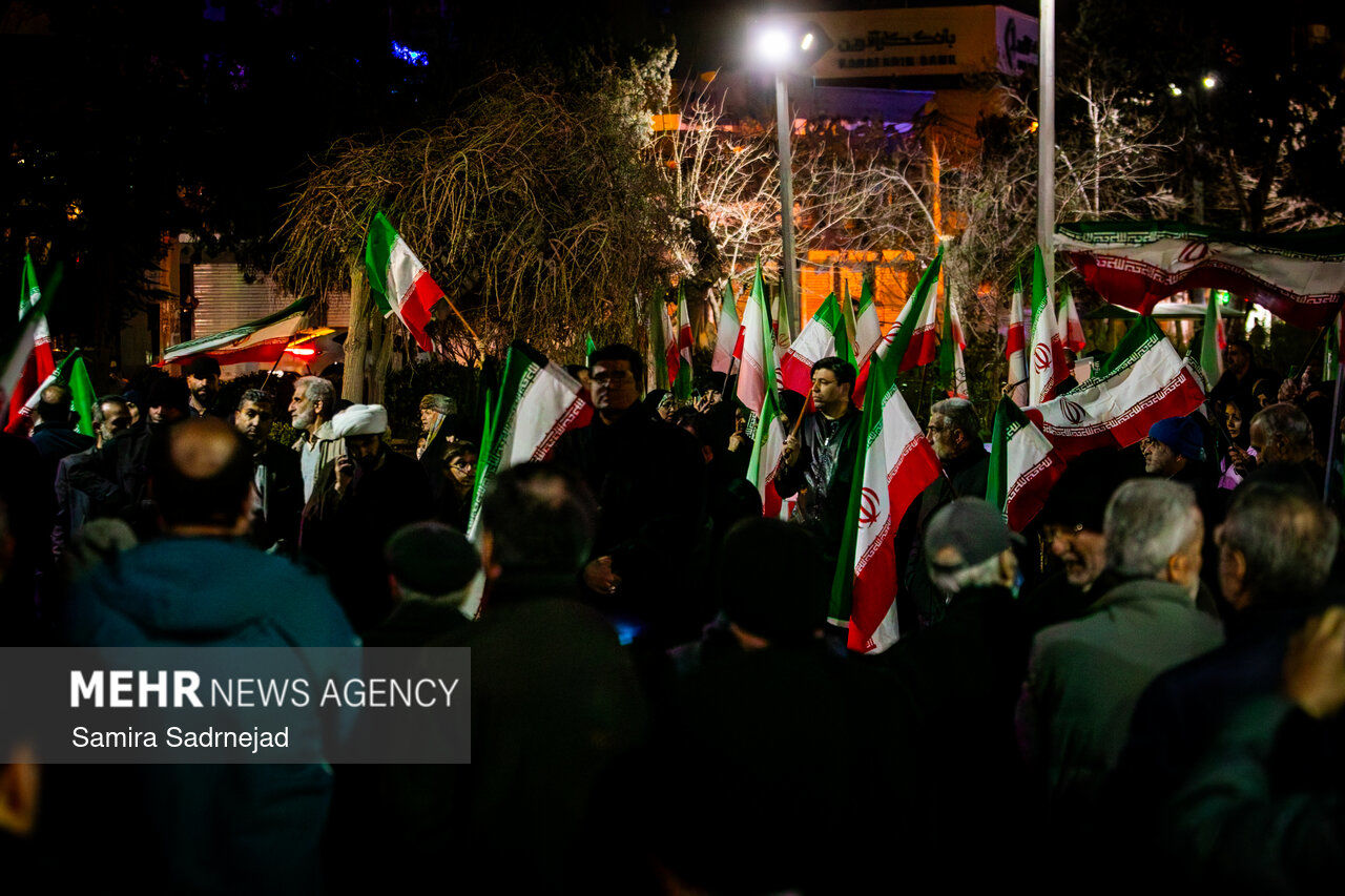 تصاویر: تجمع مردمی در محکومیت اغتشاشات تروریستی