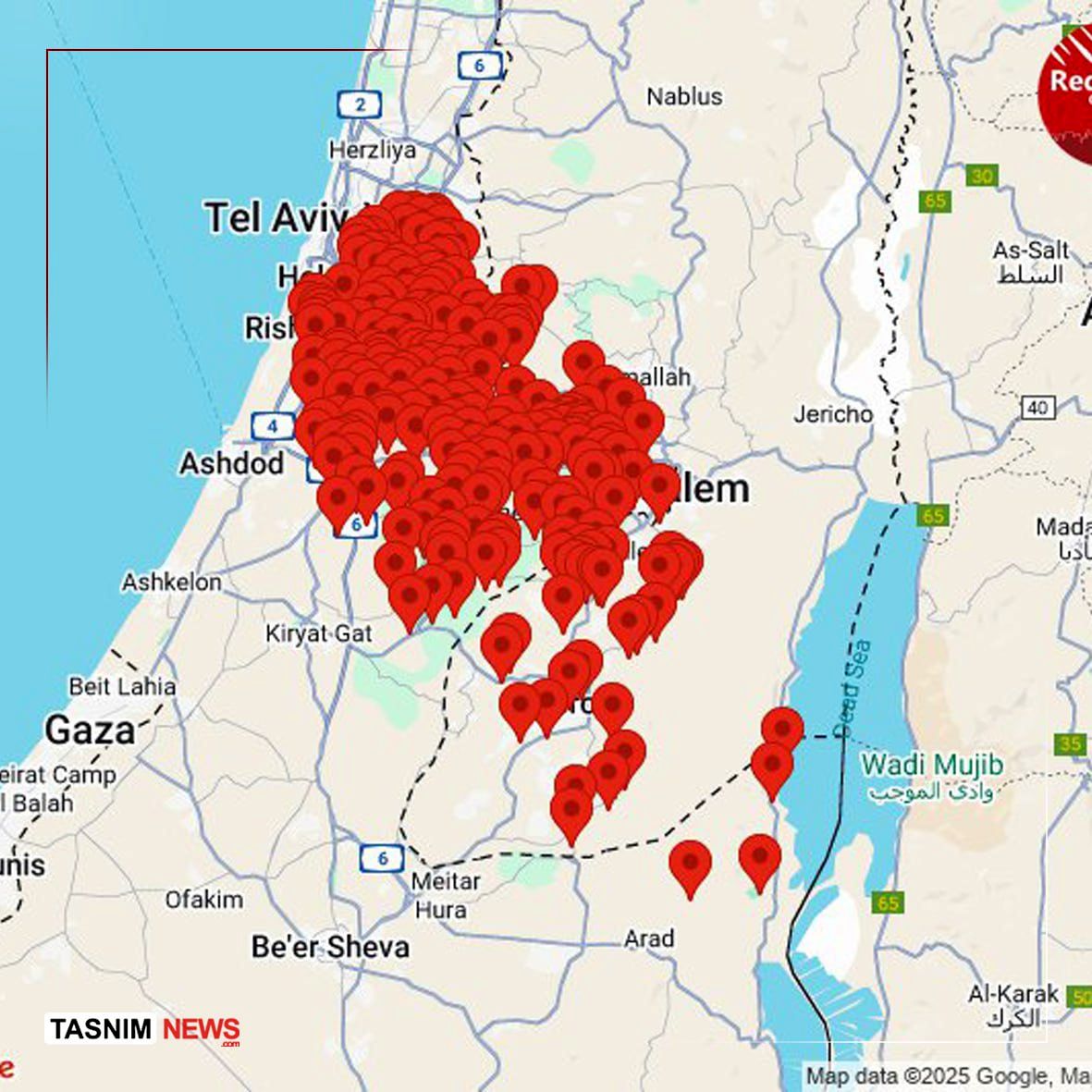 شلیک موشک از یمن به‌سوی اراضی اشغالی