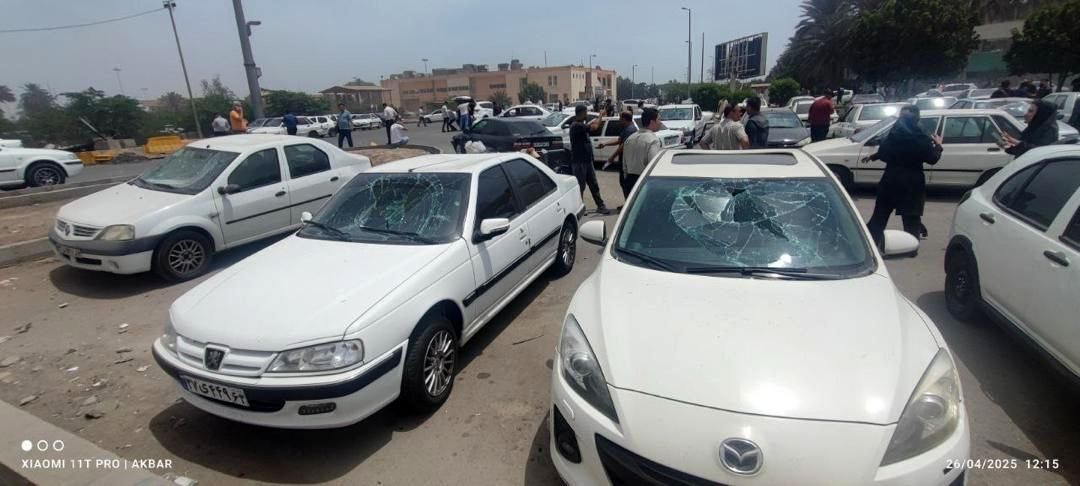 تصاویری از حادثه در بندر شهید رجایی