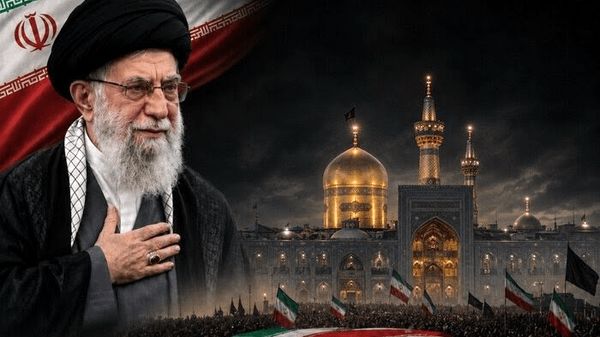 ماشین حمل پیکر رهبر انقلاب در مشایه، مسیر پیاده‌روی اربعین از نجف به کربلا