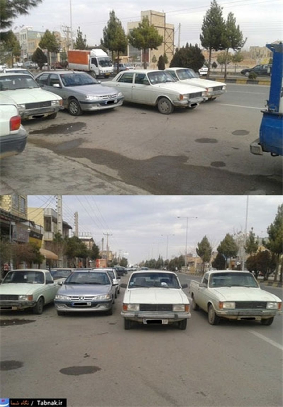 عکس/پارک کردن عجیب در خیابان