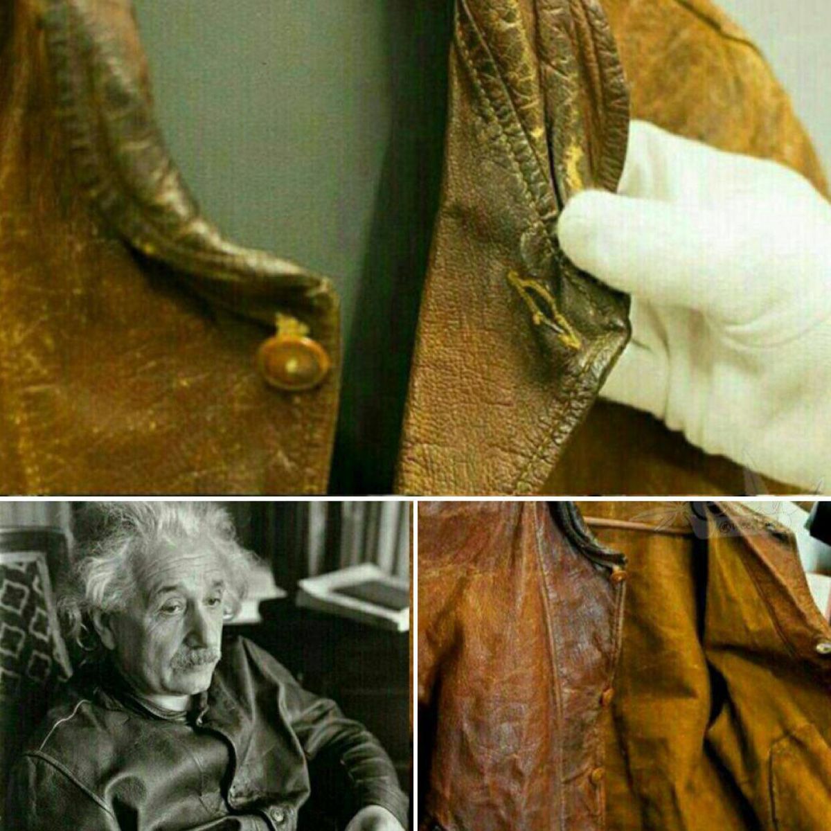 کُت چرم آلبرت انیشیتن با عمر بیش از ۸۰ سال! +عکس