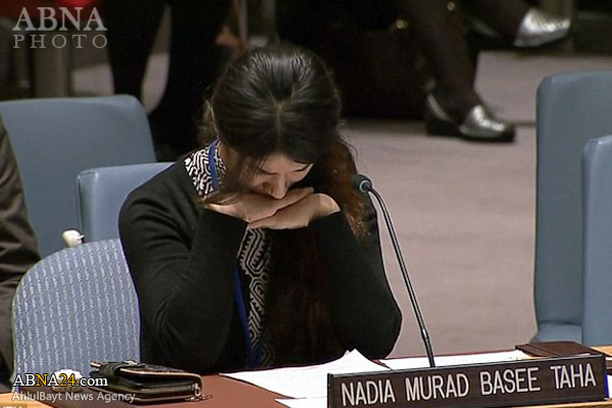 شورای امنیت برای دختر ایزدی اشک ریخت! + تصاویر