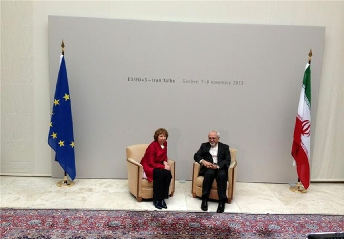 عکس یادگاری ظریف و اشتون