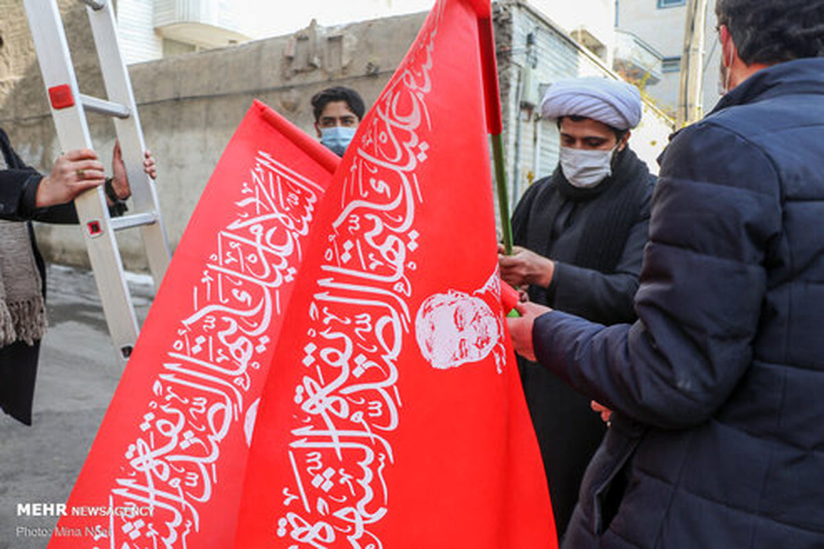 تصاویر: مزین شدن محلات تبریز به تصاویر شهید سردار سلیمانی