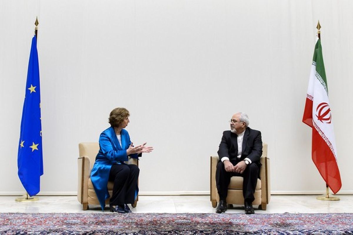 تصاویر/ پوشش اشتون در دیدار با ظریف