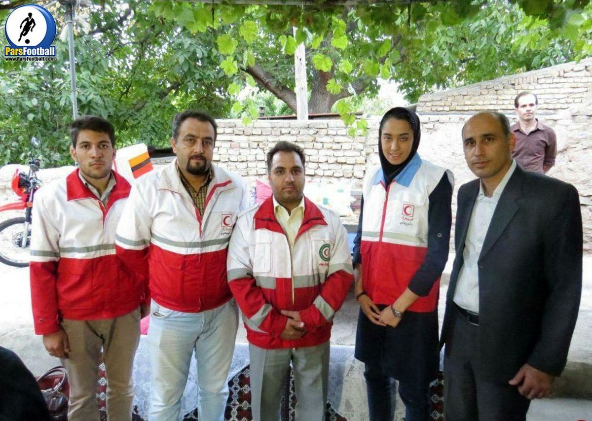 عکس: بانوی مدال آور المپیک عضو هلال احمر شد