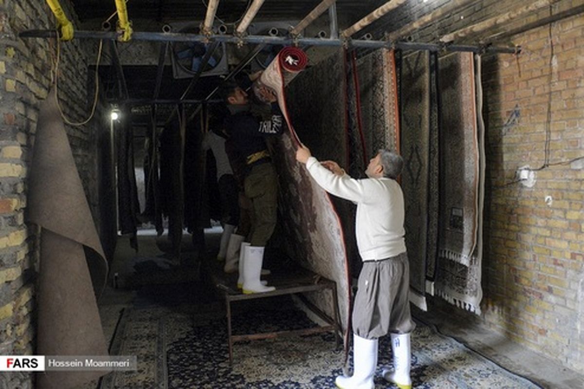 تصاویر: قالی‌شویی‌ها در آستانه نوروز