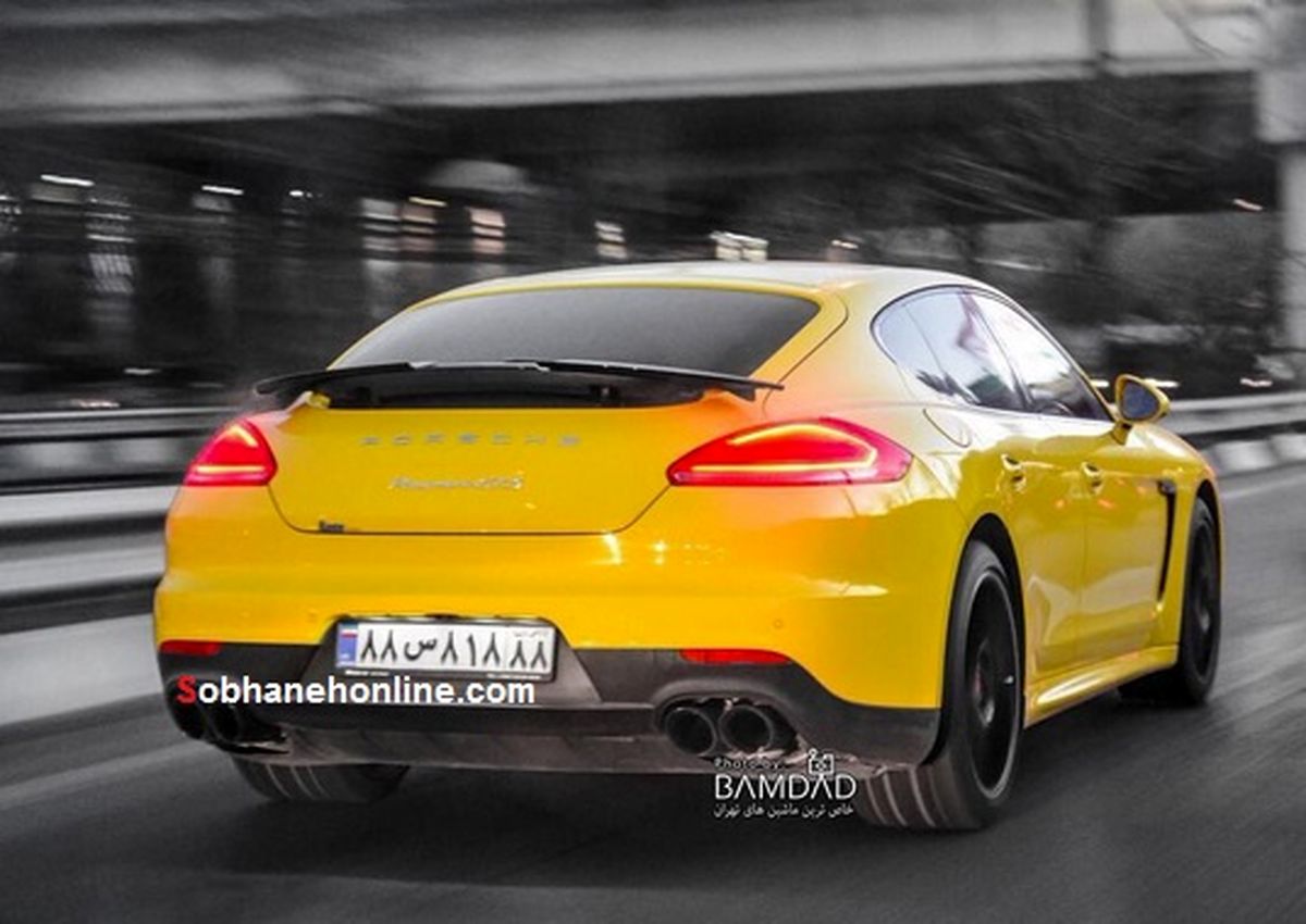 عکس: رنگ این پورشه خاص‌تر است یا پلاکش؟