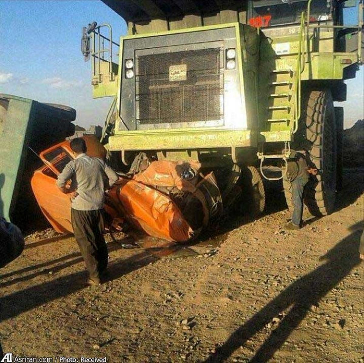 وقتی کامیون هم له میشود+ عکس