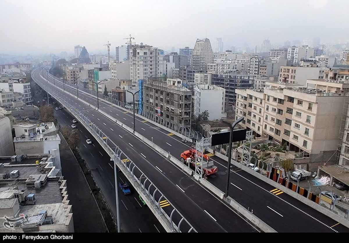 تصاویر / اتوبان طبقاتی صدر در آستانه افتتاح