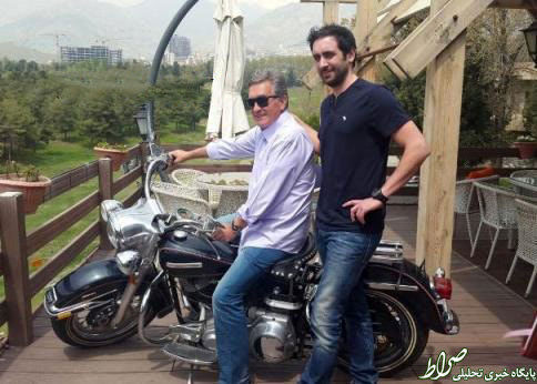 عکس:موتورسواری برانکو و پسرش در تهران