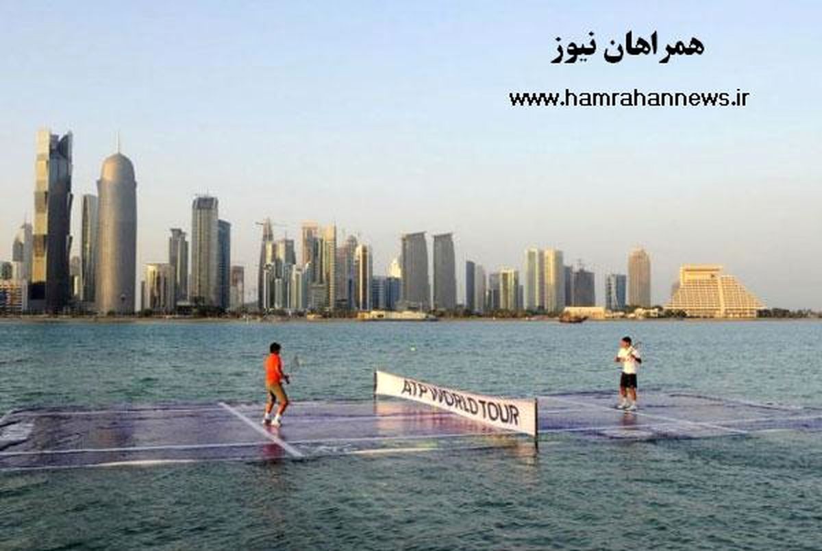 عکس/ تنیس روی آب