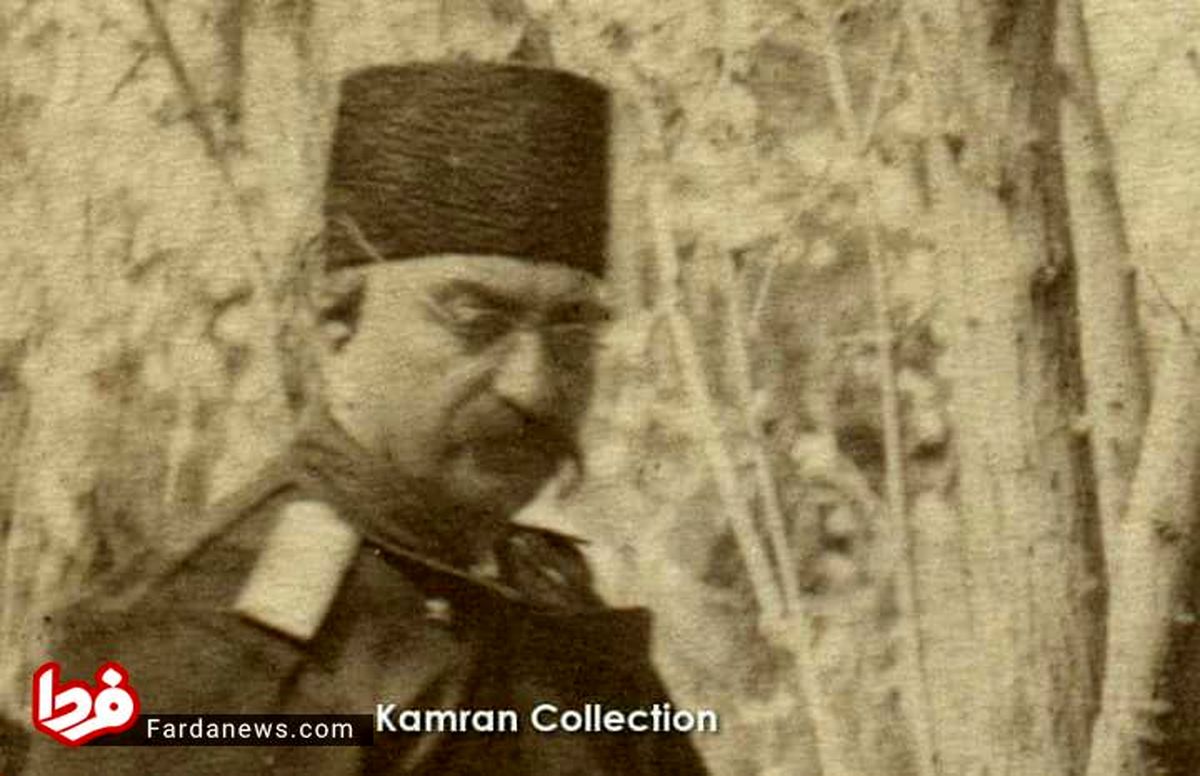 عکس: ناصرالدین شاه قاجار با عینک