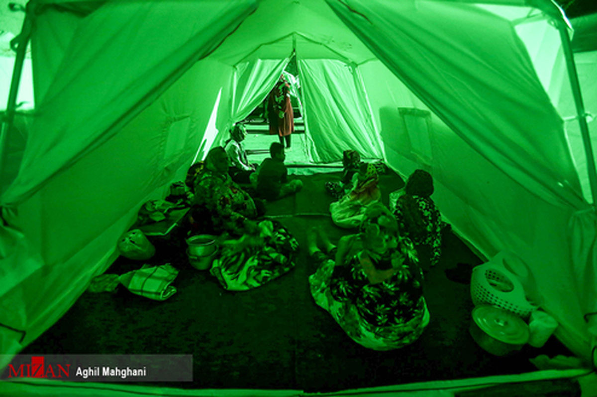 تصاویر: اسکان زلزله زدگان در رامیان گلستان