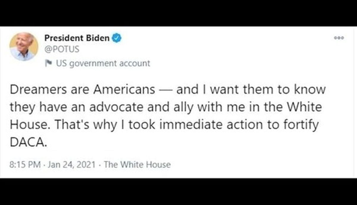توئیت بایدن در مخالفت با یکی از سیاست‌های مهاجرتی ترامپ