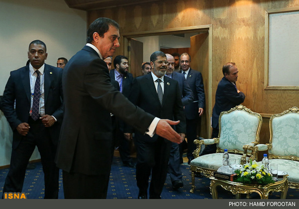 ديدار مرسي با احمدي‌نژاد / تصاویر
