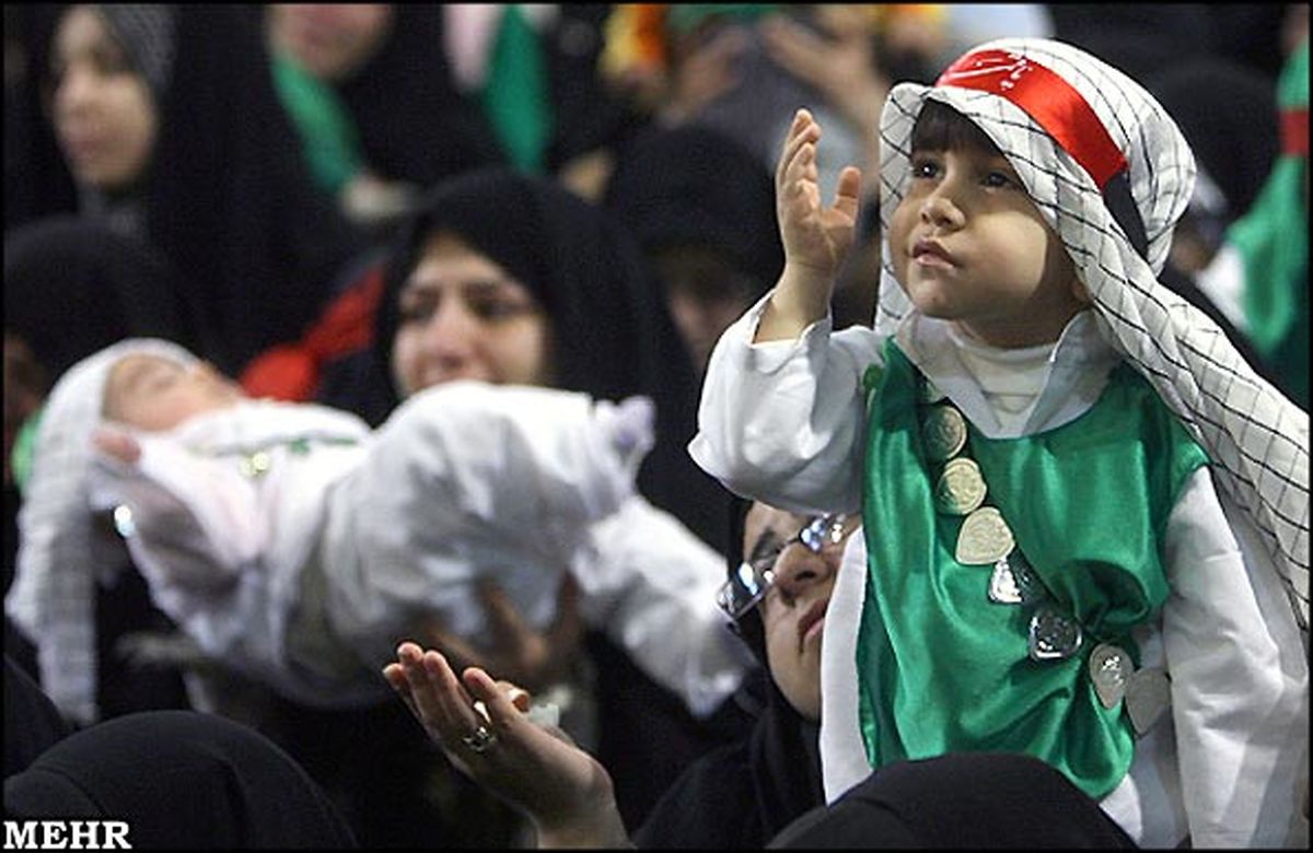 تصویر: شیرخوارگان حسینی در مهدیه