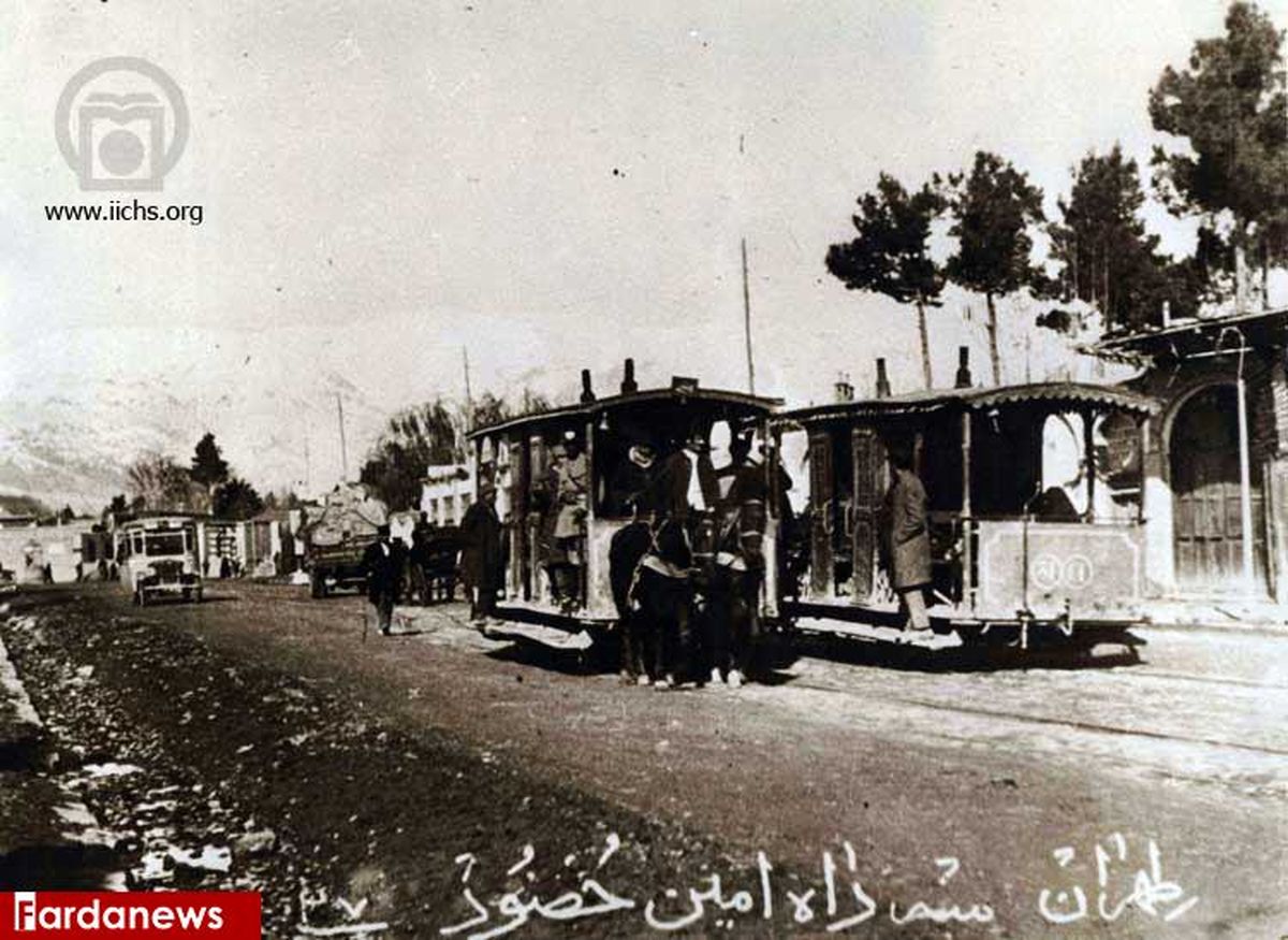 عکس: واگن اسبی در سه راه امین حضور تهران