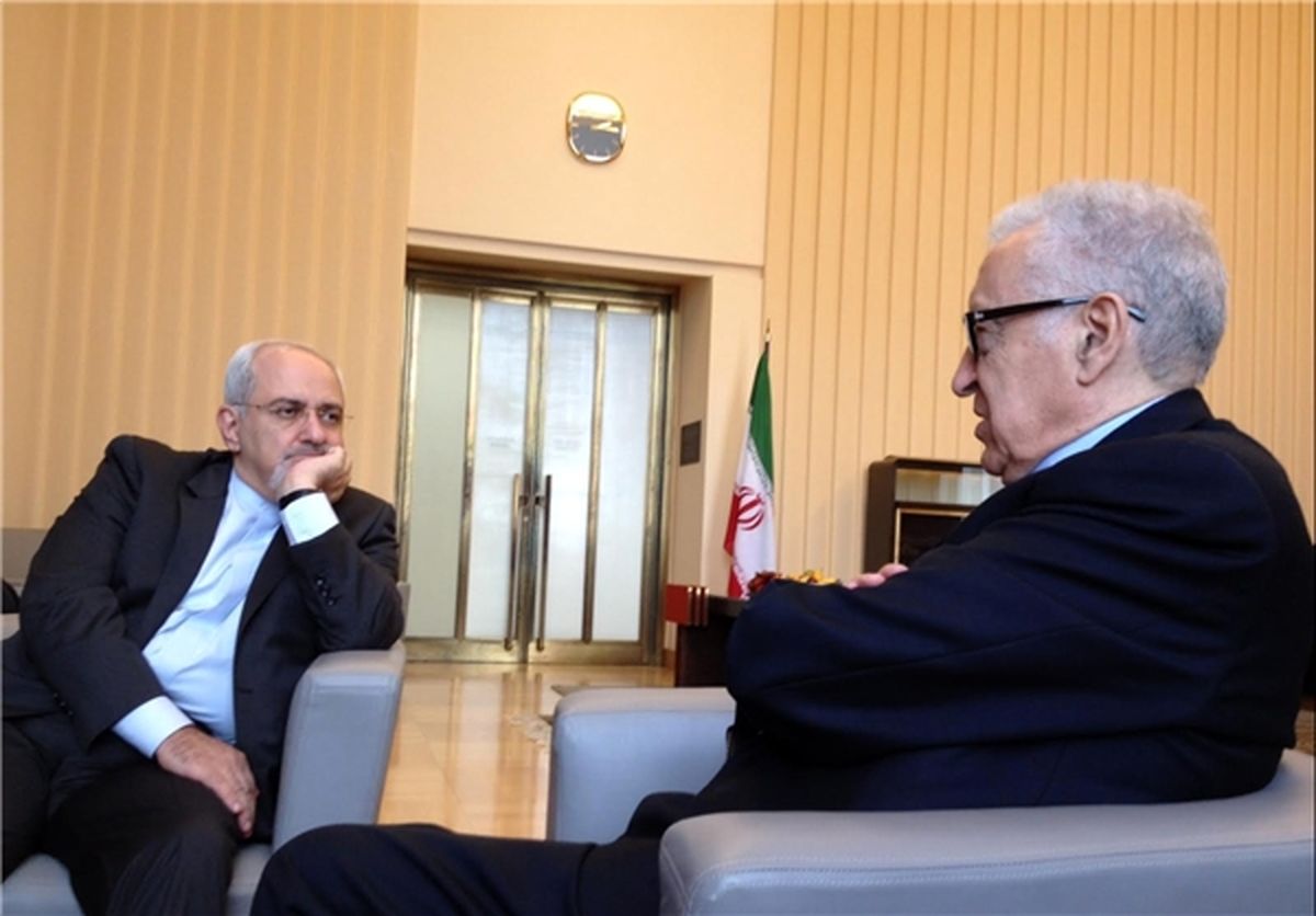 ظریف و اخضر ابراهیمی دیدار کردند+عکس