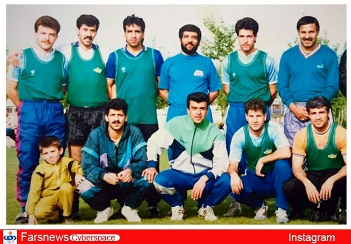 عکس قدیمی ضرغامی با استقلالی‌ها