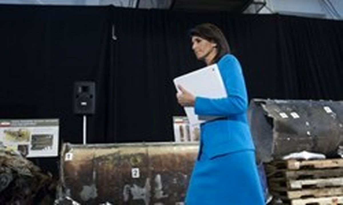 طعنه به نیکی هیلی بخاطر شوی تبلیغاتی علیه ایران