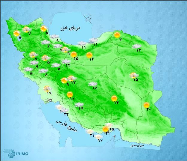 ورود سامانه بارشی جدید از غرب کشور +جدول