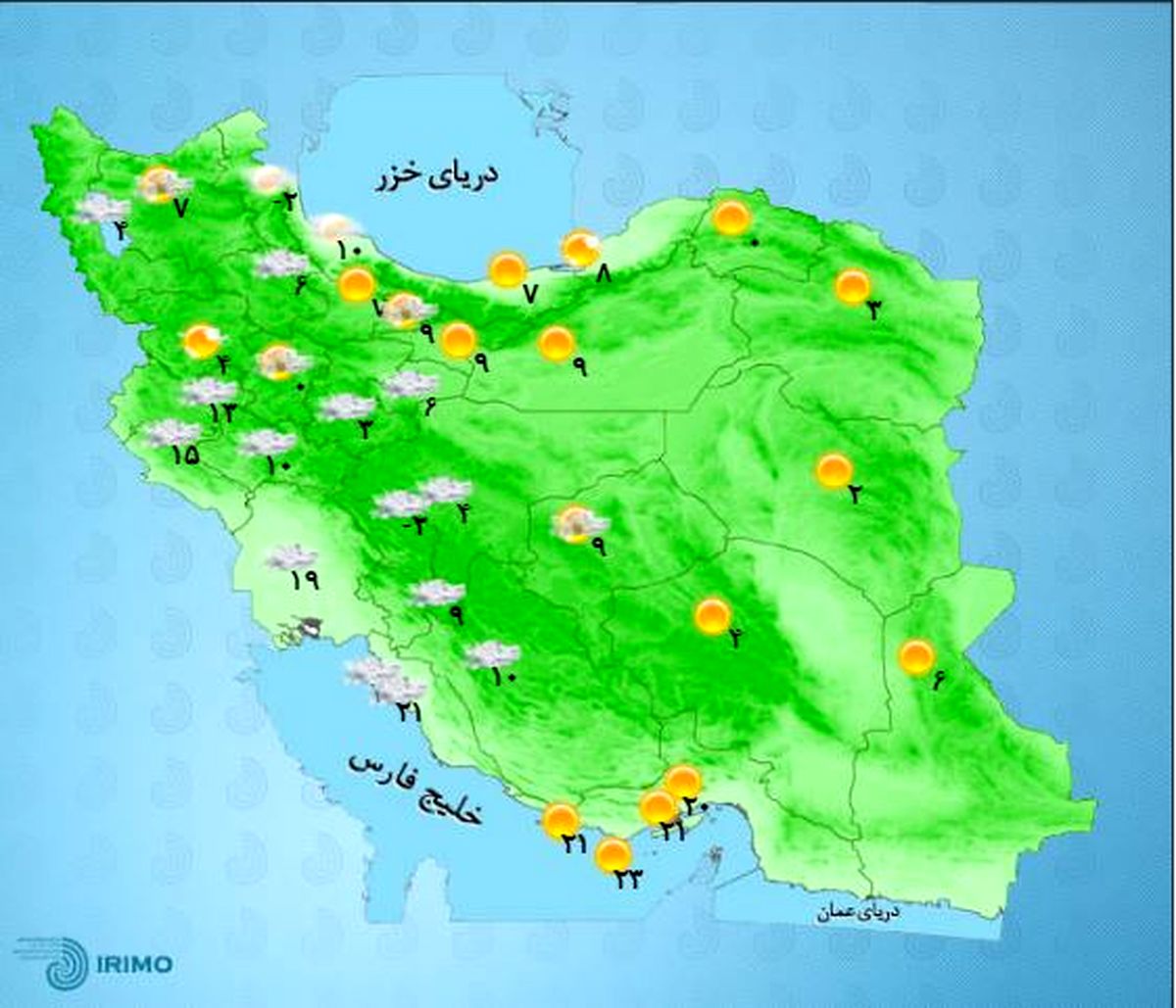 شدت بارش‌ها در کدام استان‌ها بالا خواهد بود؟ +نقشه